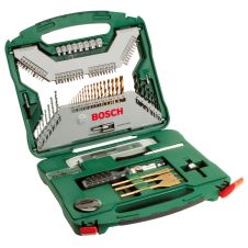 Set accesorii X-LINE 100 piese gaurire si insurubare prindere-coada cilindrica/hexagonala-1/4" BOSCH
