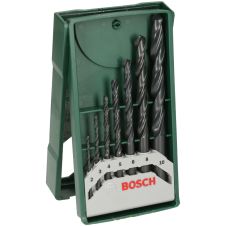Set burghie metal MINI-X-LINE diametre 2-10mm DIN 338 material HSS prindere cilindrica 7 piese BOSCH
