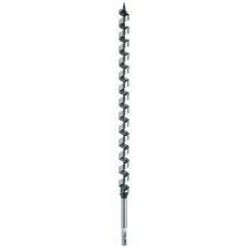 Burghiu lemn tip sfredel D-24mm L-360/460mm CrV prindere hexagonala RUKO