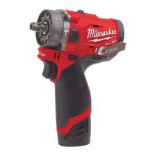 Masina insurubat/gaurit cuplu reglabil acumulator M12FPDX-202X mandrina portbit-hex1/4'' 450/1700rpm 44Nm percutie 12V/2x2.0Ah BL  MILWAUKEE