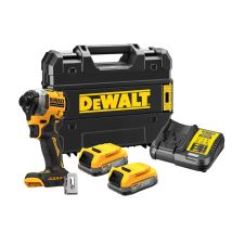 Masina insurubat cu percutie acumulator DCF850E2T portbit hex 1/4" cu 400-3800bpm 206Nm 18V/2x1.7Ah DEWALT