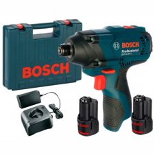 Masina insurubat cu percutie acumulator GDR120LI portbit hex 1/4" cu 1900-3200bpm 100Nm 12V/2x2.0Ah BOSCH