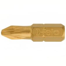 Bit insurubare titanizat profil PZ2 L-25mm prindere hexagonala tip C 1/4" FELO
