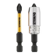 Set 2 biti insurubare torsiune profil PH2 L-50mm prindere hexagonala tip E 1/4" cu limitator magnetic DEWALT
