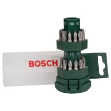 Set biti insurubare profil PH PZ SL TX hexagon 1/4" cu adaptor 25 piese BOSCH
