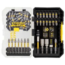 Set biti insurubare impact FATMAX profil PH PZ TX HX hexagon 1/4" cu adaptor 55 piese STANLEY