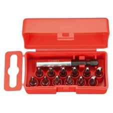 Set biti insurubare PROFI profil PH PZ hexagon 1/4" cu adaptor 13 piese FELO