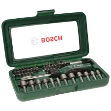 Set biti insurubare profil PH PZ SL TX HX hexagon 1/4" cu adaptor si maner 46 piese BOSCH