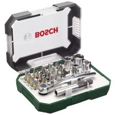 Set biti insurubare profil PH PZ SL TX HX hexagon 1/4" cu adaptor 26 piese BOSCH