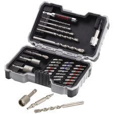 Set biti insurubare profil PH PZ SL TX HX TR hexagon 1/4" cu adaptor si burghie 35 piese BOSCH
