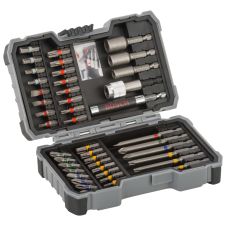 Set biti insurubare profil PH PZ SL TX HX TR hexagon 1/4" cu adaptor 43 piese BOSCH
