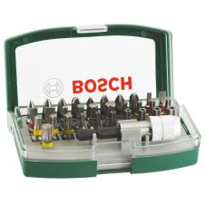 Set biti insurubare X-LINE profil PH PZ SL TX HX TR hexagon 1/4" cu adaptor 32 piese BOSCH