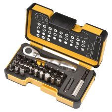 Set biti insurubare XS profil PH PZ SL TX HX TR hexagon 1/4" cu adaptor si antrenor 33 piese FELO