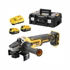 Polizor unghiular cu acumulator DCG405P2 disc D-125mm piulita clasica M14x22.2mm turatie fixa 9000rpm antirecul 18V/2x5.0Ah DEWALT