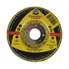 Disc abraziv polizare A24 EXTRA 115x22.2x6.0mm A30M tip 42 otel KLINGSPOR