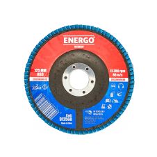 Disc abraziv lamelar DLE INTENSIV 125x22.23mm granulatie R 60 zirconiu corund suport fibra pentru inox/metal ENERGO