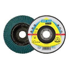 Disc abraziv lamelar SMT324 EXTRA 115x22.23mm granulatie R 80 zirconiu corund suport fibra pentru inox/metal KLINGSPOR