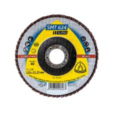 Disc abraziv lamelar SMT624 SUPRA 115x22.23mm granulatie R 60 zirconiu corund suport fibra pentru inox/metal KLINGSPOR