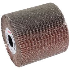 Perie abraziv lamelara cu alezaj 100x100x19mm granulatie R 60 suport plastic pentru aluminiu/inox/metal BOSCH