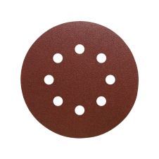 Disc abraziv autoadeziv PS22K D-125mm granulatie R 60 oxid aluminiu suport hartie 8 orificii/65mm vopsea/lac/chit lemn metal KLINGSPOR