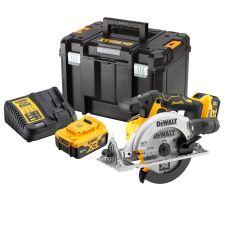 Fierastrau circular acumulator DCS565P2 panza 165x20mm h-55mm 4950rpm pentru lemn 18V/2x5.0Ah DEWALT