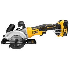 Fierastrau circular acumulator DCS571P2 panza 115x9.5mm h-39.5mm 4500rpm pentru lemn 18V/2x5.0Ah DEWALT