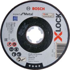 Disc abraziv taiere EXPERT-METAL 125x22.2/X-LOCKx1.6mm AS46S tip-41 otel BOSCH