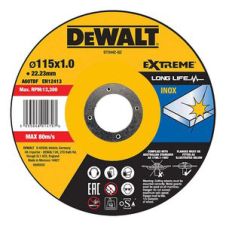 Disc abraziv taiere EXTREME 115x22.2x1.0mm A60T tip-41 inox DEWALT