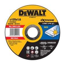 Disc abraziv taiere STANDARD 125x22.2x1.6mm  WA60T tip-41 inox otel DEWALT