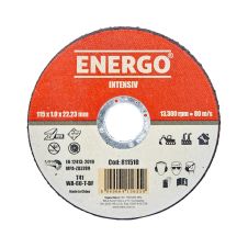 Disc abraziv taiere INTENSIV 115x22.2x1.0mm WA60T tip-41 inox otel ENERGO