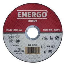 Disc abraziv taiere INTENSIV 125x22.2x1.0mm WA60T tip-41 inox otel ENERGO ZZ