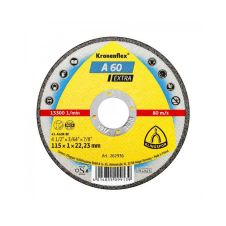 Disc abraziv taiere A60-EXTRA 115x22.2x1.0mm A60R tip-41 inox otel KLINGSPOR
