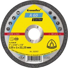 Disc abraziv taiere A60-EXTRA 125x22.2x1.0mm A60R tip-41 inox otel KLINGSPOR