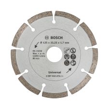 Disc diamantat taiere STANDARD-UNIVERSAL-CONSTRUCT 125x22.2mm sector cu pastile beton-nearmat tencuiala caramida tigla pavele piatra  BOSCH
