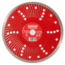 Disc diamantat taiere ABRASIVE TURBO 230x22.2mm M50 sector continuu-turbo caramida tigla pavele mozaic marmura piatra-dura granit ENERGO