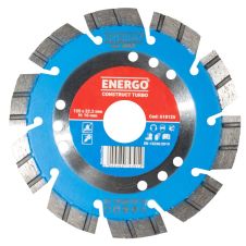 Disc diamantat taiere CONSTRUCT-TURBO 125x22.2mm T10 sector cu pastile -turbo beton-armat pavele boltari piatra-dura ENERGO