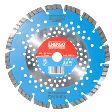 Disc diamantat taiere CONSTRUCT-TURBO 230x22.2mm T10 sector cu pastile -turbo beton-armat pavele boltari piatra-dura ENERGO