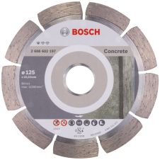 Disc diamantat taiere STANDARD-CONCRETE 125x22.2mm sector cu pastile beton pavele boltari BOSCH