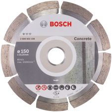 Disc diamantat taiere STANDARD-CONCRETE 150x22.2mm sector cu pastile beton pavele boltari BOSCH