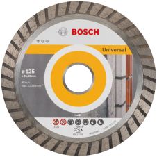 Disc diamantat taiere STANDARD-UNIVERSAL-TURBO 125x22.2mm sector continuu-turbo caramida tigla piatra-calcaroasa pavele BOSCH