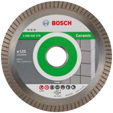 Disc diamantat taiere BEST-CERAMIC-EXTRACLEAN-TURBO 125x22.2mm sector continuu-turbo gresie/faianta-portelan ceramica-dura granit BOSCH