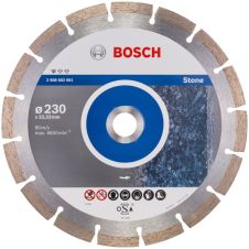 Disc diamantat taiere STANDARD-STONE 230x22.2mm sector cu pastile granit piatra-dura BOSCH