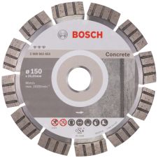 Disc diamantat taiere BEST-CONCRETE 150x22.2mm sector cu pastile-turbo beton-armat pavele boltari piatra-dura BOSCH