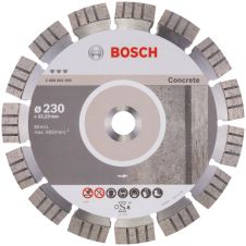 Disc diamantat taiere BEST-CONCRETE 230x22.2mm sector cu pastile-turbo beton-armat pavele boltari piatra-dura BOSCH