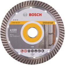Disc diamantat taiere BEST-UNIVERSAL-TURBO 150x22.2mm sector continuu-turbo caramida clinker tigla pavele mozaic marmura piatra-dura granit BOSCH