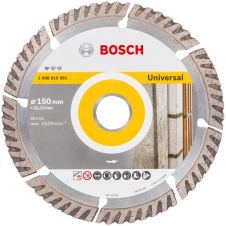 Disc diamantat taiere STANDARD-UNIVERSAL 150x22.2mm sector cu pastile-turbo beton-nearmat pavele boltari caramida piatra-calcaroasa BOSCH