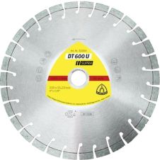 Disc diamantat taiere DT600U-SUPRA 230x22.2mm sector cu pastile beton-armat pavele boltari mozaic caramida piatra-dura marmura KLINGSPOR