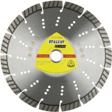 Disc diamantat taiere DT612UT-SUPRA 125x22.2mm sector cu pastile-turbo beton-armat pavele boltari mozaic caramida piatra-dura KLINGSPOR