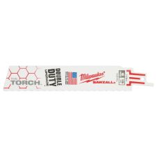 Panza fierastrau sabie TORCH-ICE cu L-100mm pas 1.4mm 18tpi BIM flexibila pentru metal set 5 bucati MILWAUKEE