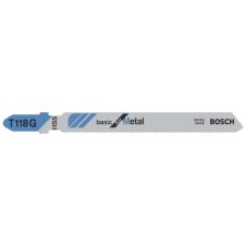 Panza fierastrau pendular T 118 G cu L-92mm pas 0.7mm 36tpi HSS pentru metal set 5 bucati BOSCH